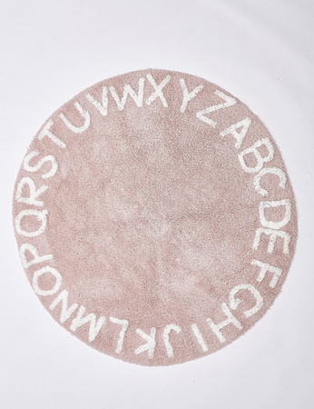 Okrągły Dywanik Alfabet do nauki Literek 120x120