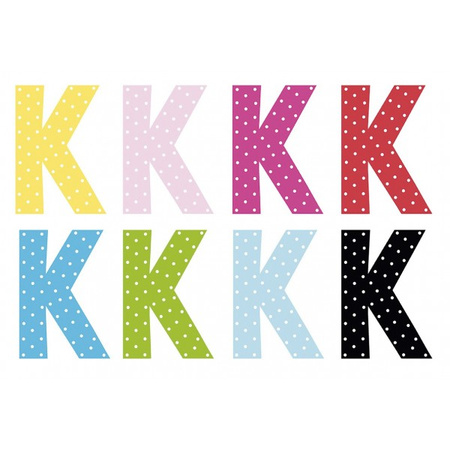 Litera K - dekoracja na ścianę