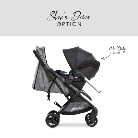 hauck wózek Sunny Melange grey/black