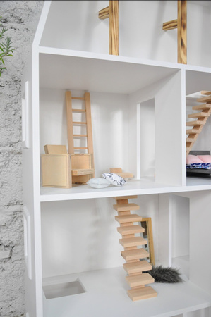 Przepiękny unikatowy domek dla lalek, duży z poddaszem, Elizabeth We made it