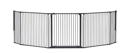 Baby Dan - Bramka ochronna zewnętrzna Carl Wide 2X, czarna