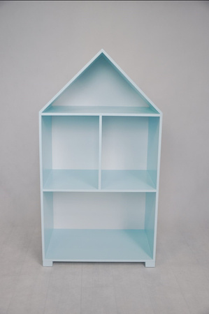 Regał z półkami dla dziecka serii miasto,pastelowe kolory