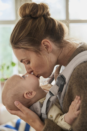 BABYBJORN - nosidełko Harmony, Woven Jasny Beż melanż