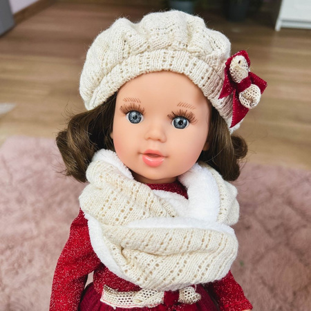 Munecas Arias lalka Dunya 38 cm – biała sukienka