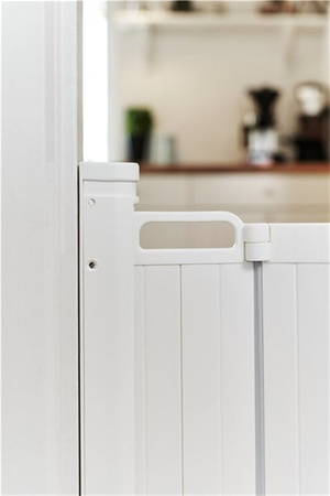 Baby Dan - Bramka ochronna ALMA, składana automatycznie, white
