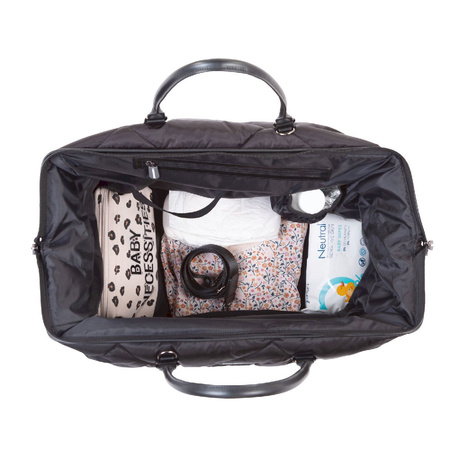 Childhome Torba Mommy Bag Pikowana Czarna