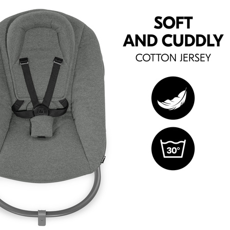 hauck leżaczek Alpha Premium Dark Grey