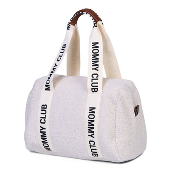 Childhome Torba do wózka Mommy Club Signature Teddy White