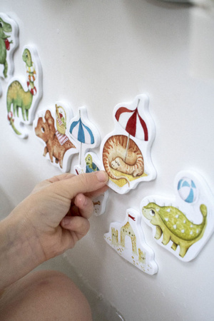 Filibabba Piankowe zabawki do kąpieli Dino Beach