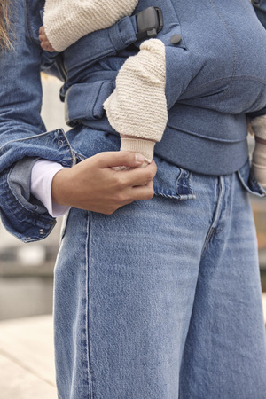 BABYBJORN - nosidełko Harmony, Woven Niebieski melanż