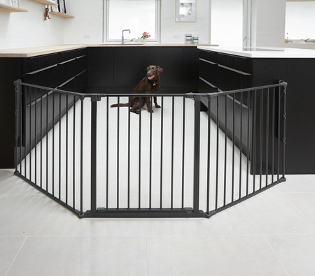 Baby Dan - Bramka ochronna FLEX L, czarny