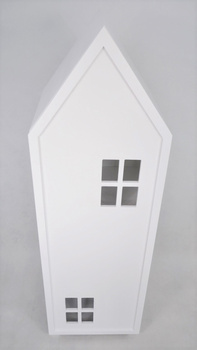 Regał z drzwiami i półkami do pokoju dziecięcego , biały,minimalistyczny