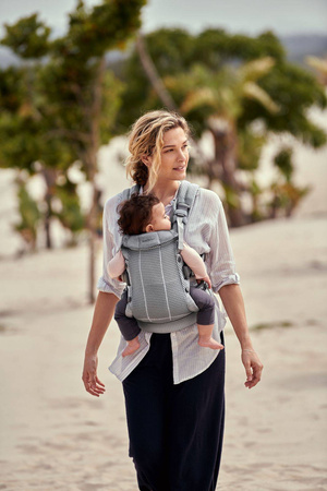 BABYBJORN - nosidełko Harmony 3D Mesh, Srebrny