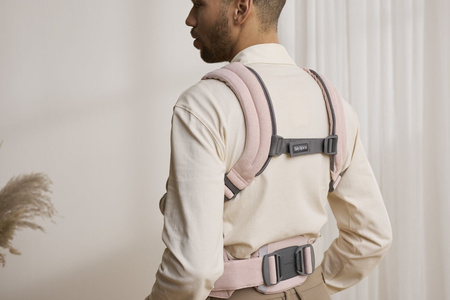 BABYBJORN - nosidełko Harmony, Woven Jasny róż melanż