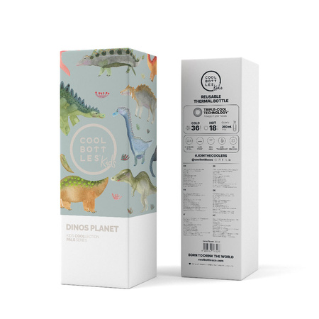 Cool Bottles Butelka termiczna Kids 260 ml Dinos Planet
