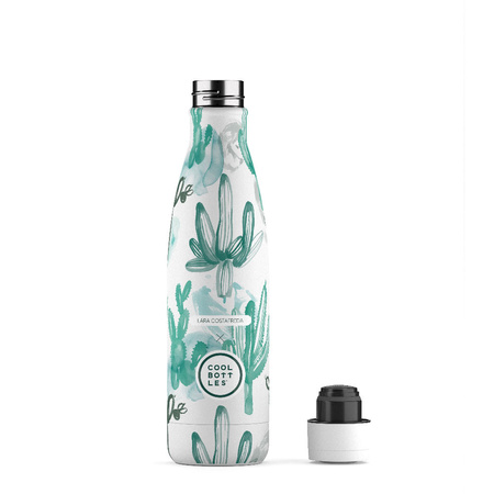 Cool Bottles Butelka termiczna Xclusive! 500 ml Lara Costafreda – Watercolor Cactus