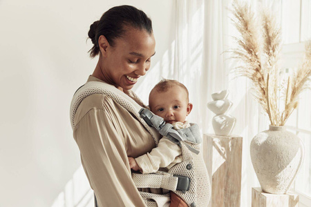 BABYBJORN - nosidełko Harmony 3D Mesh, Kremowy