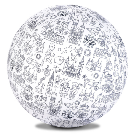 Piłka Balonowa do kolorowania XXL Akson seria miasta: KRAKÓW