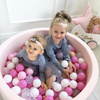 MeowBaby® Suchy Basen z Piłeczkami 200 szt Okrągły, Pudrowy Róż