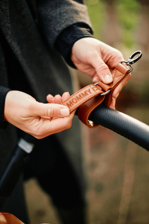 Childhome Torba do wózka Mommy Club Vegan Leather Brown