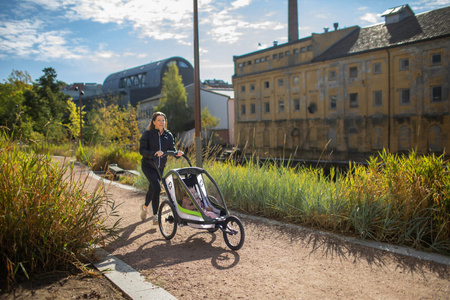 Hamax - Przyczepka rowerowa BREEZE ONE - White/green