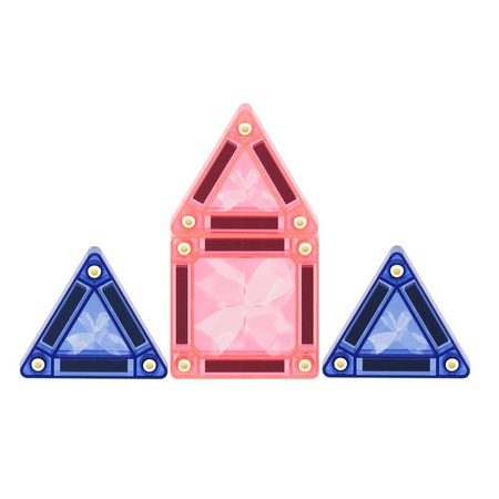 Cleverclixx - Klocki magnetyczne Mini Tiles Pack Pastel 28 el.