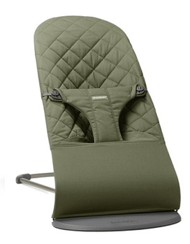 BABYBJORN - leżaczek BLISS Woven, Ciemnozielony