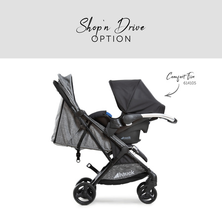 hauck wózek Sunny Melange grey/black