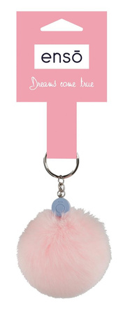 ENSO – brelok do kluczy z pomponami Pink