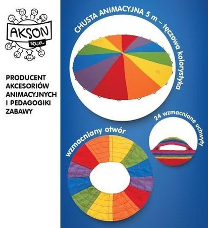 Profesjonalna Chusta Animacyjna AKSON 7 BARW 5 m
