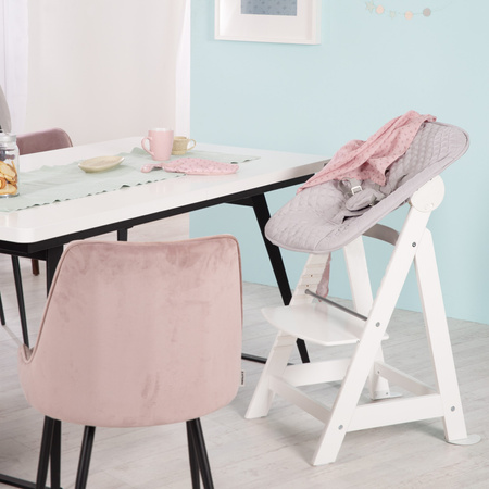 roba krzesełko z leżaczkiem 2w1 Born Up białe/szare