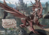 Piececool Puzzle Metalowe Model 3D - Smok Ognistej Burzy