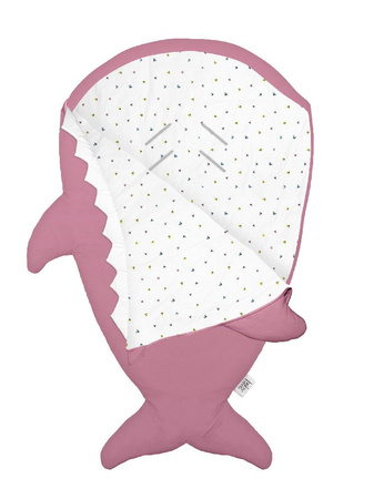 Baby Bites Śpiworek light Shark (1-18 m) Flies Pink