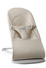 BABYBJORN - leżaczek BALANCE SOFT WOVEN/JERSEY Tri Fabric, Jasny Beż