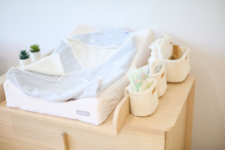 Childhome Podwieszane pojemniki uniwersalne - zestaw 3 szt. Teddy Off-White