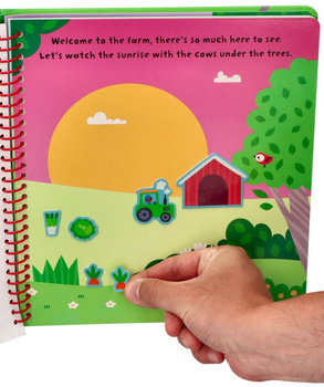 Książeczka z naklejkami silikonowymi farma