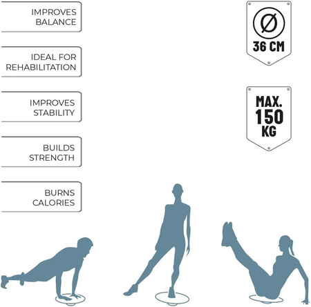 Umbro trener równowagi platforma balansująca 36 cm