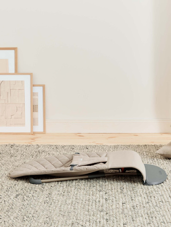 BABYBJORN - leżaczek BLISS Woven, Piaskowoszary