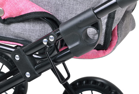 Szary wózek dla lalek Ruby Knorr Toys 63122