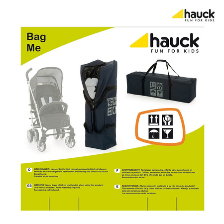 hauck torba na wózek Bag Me Black