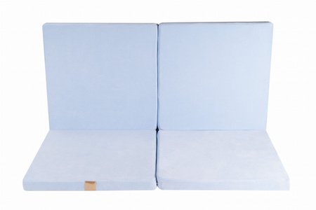 MeowBaby® Mata do Zabawy 120x120cm dla Dziecka Kwadratowa Składana, Błękitna