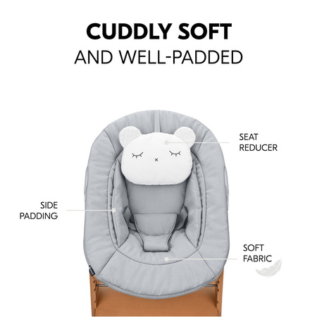 hauck zestaw krzesełko z leżaczkiem Alpha Premium Nature Grey