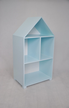 Regał z półkami dla dziecka serii miasto,pastelowe kolory