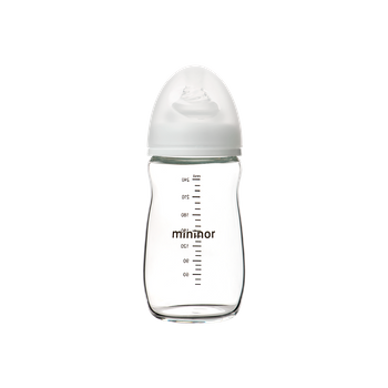 Mininor Butelka szklana 240ml 0m+
