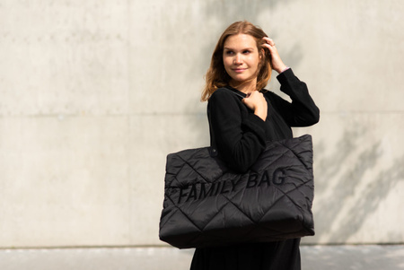 Childhome Torba Family bag Pikowana Czarna