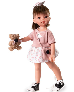 Lalka Emily z misiem i torebką Antonio Juan 25305