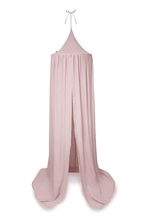 Baldachim z lnu brudny róż