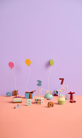 Kid's Concept - Drewniane dekoracje urodzinowe KID'S HUB