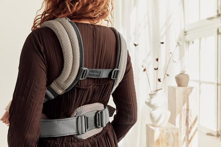 BABYBJORN - nosidełko Harmony 3D Mesh, Szary Beż