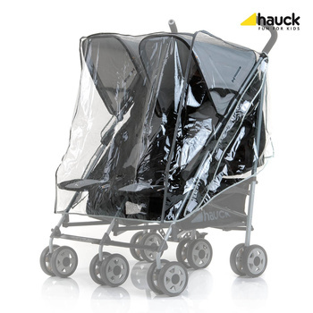 hauck folia przeciwdeszczowa na wózki bliźniacze